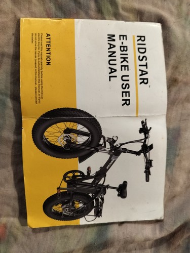 Ridstar manuale utente bici - utente,